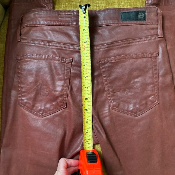 AG Farrah HIGH-RISE SKINNY ANKLE Leatherette JEANS - Picture 9 of 12